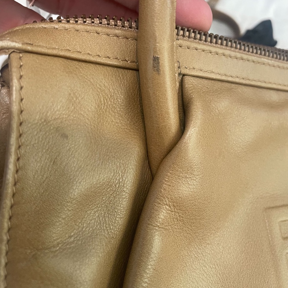 Fendi Tan/Brown Leather 2 Way Purse w/Strap,AUTHENTIC - Picture 13 of 16